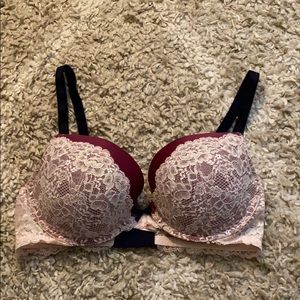 Multi color lace push up bra